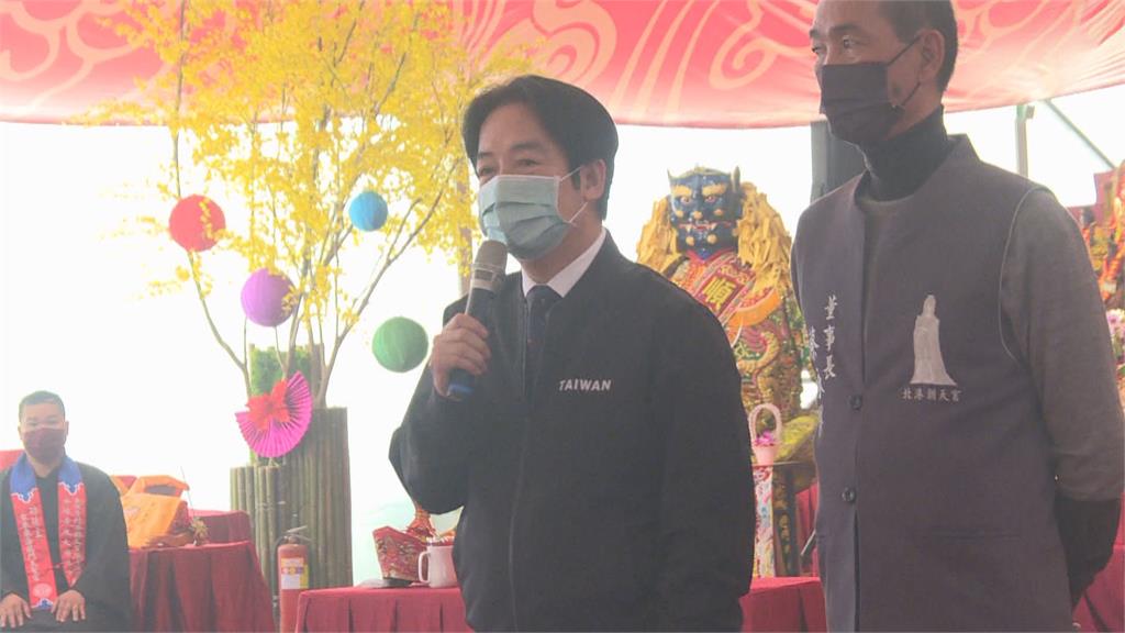 北港朝天宮大法會「供品像一條明亮巨龍」 賴清德:盼疫情退散、人民平安