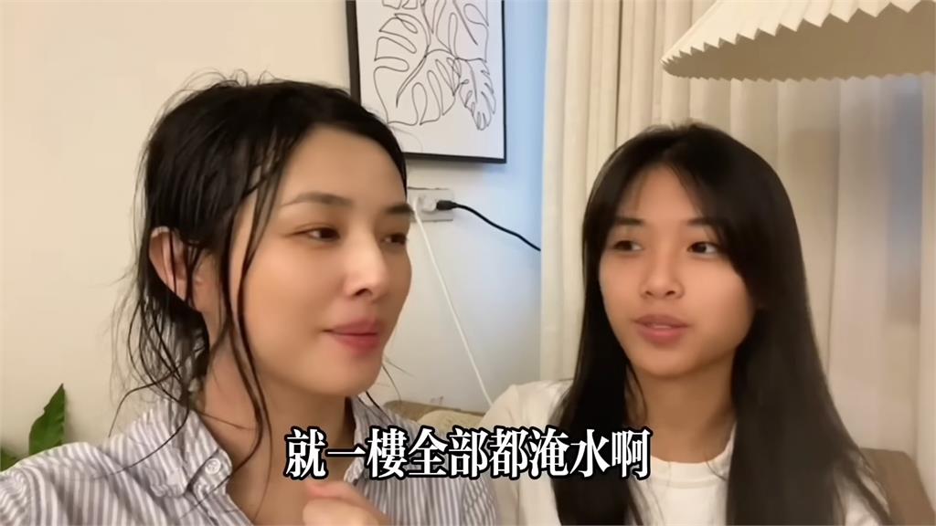 透天厝頂樓淹水了!廣西人妻冒風雨疏通水管 狼狽崩喊:好恐怖