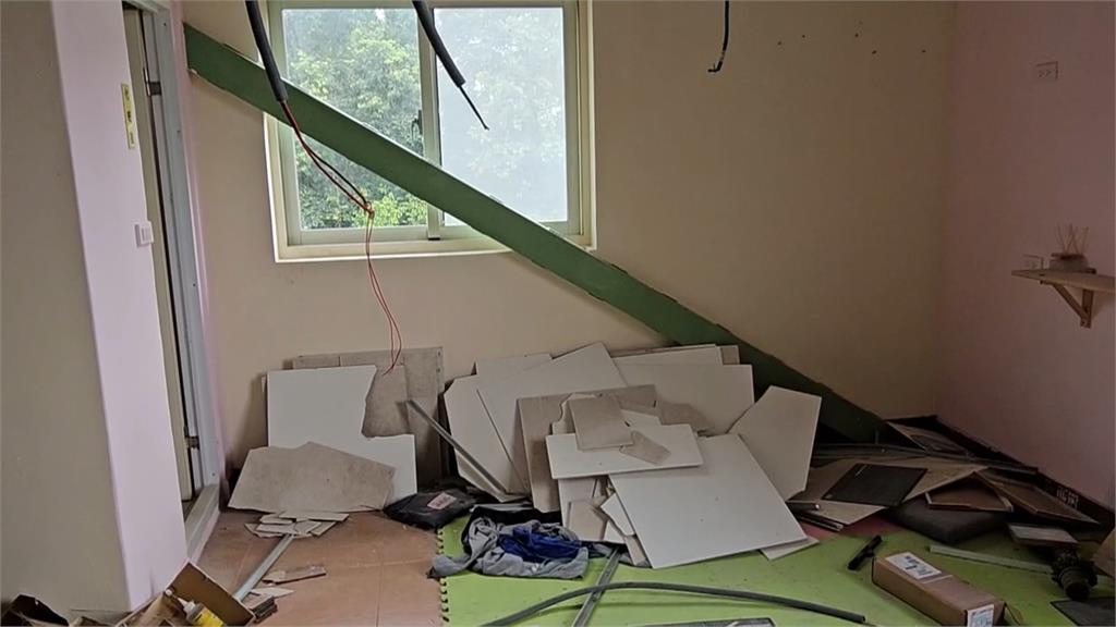 強震摧毀避風港　花蓮凱歌園少年中途之家滿目瘡痍
