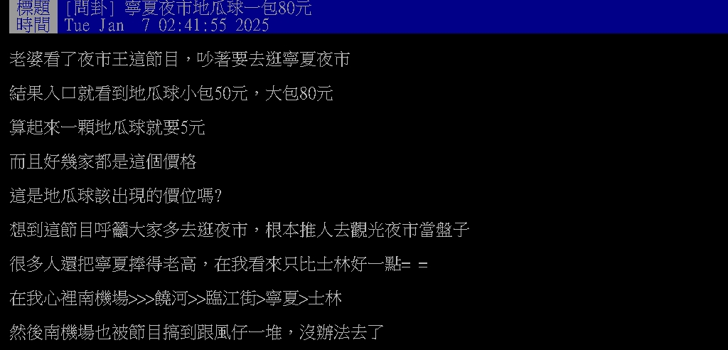 夜市「1美食」價格飆漲!他驚見「大包80元」傻眼喊:把人當盤子