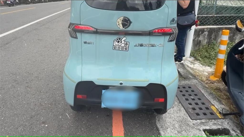 未核准！中國電動車「老頭樂」現蹤嘉義　車主稱合法購入卻掛私製車牌上路