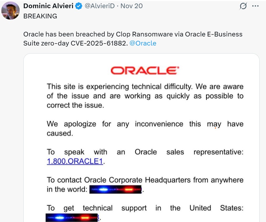 獨家／零日漏洞攻擊連環爆！甲骨文也被入侵　駭客譏諷「這公司根本不在乎顧客」
