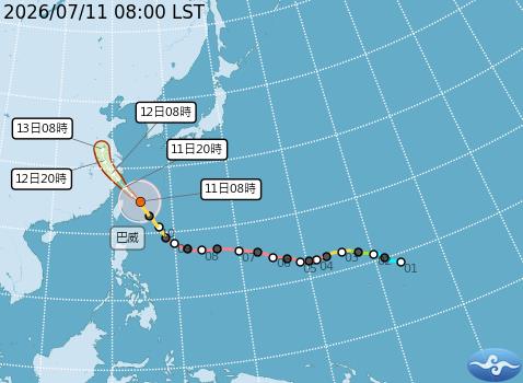 快新聞／中颱巴威觸陸了！這時風雨最有感　離開台灣時間粉專全曝光
