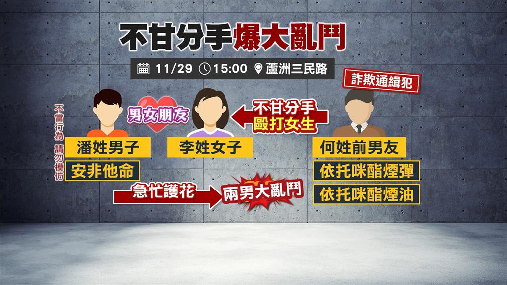 情人變仇人!女當街抄球棒「砸車」 拿鎖頭攻擊前男友