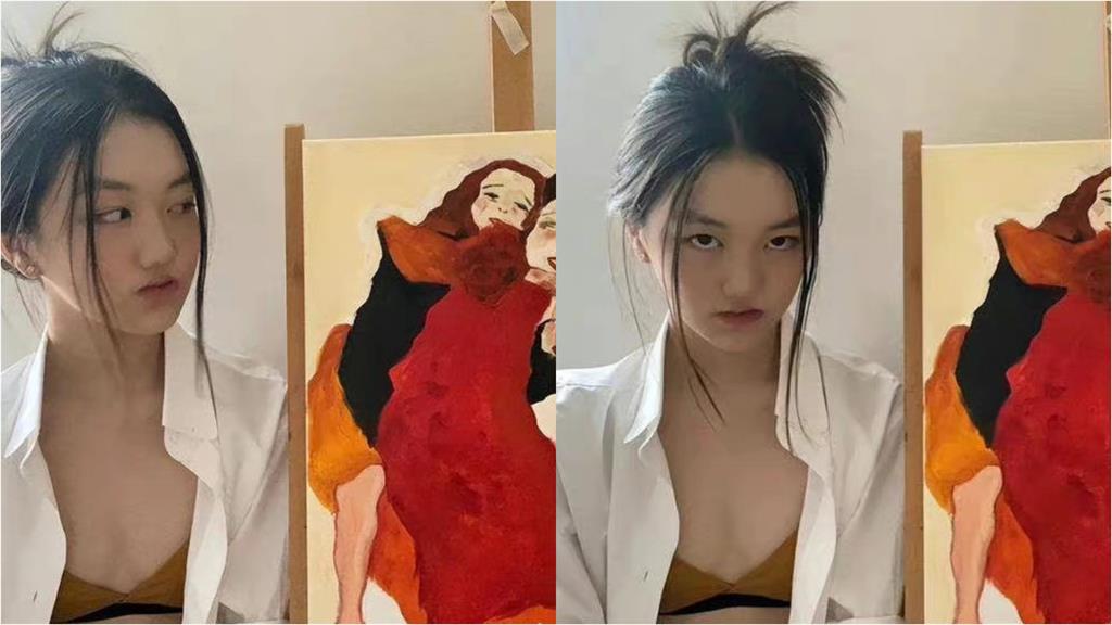 比基尼照遭批不雅觀!王菲15歲女兒「單穿1塊布」 怒瞪反擊
