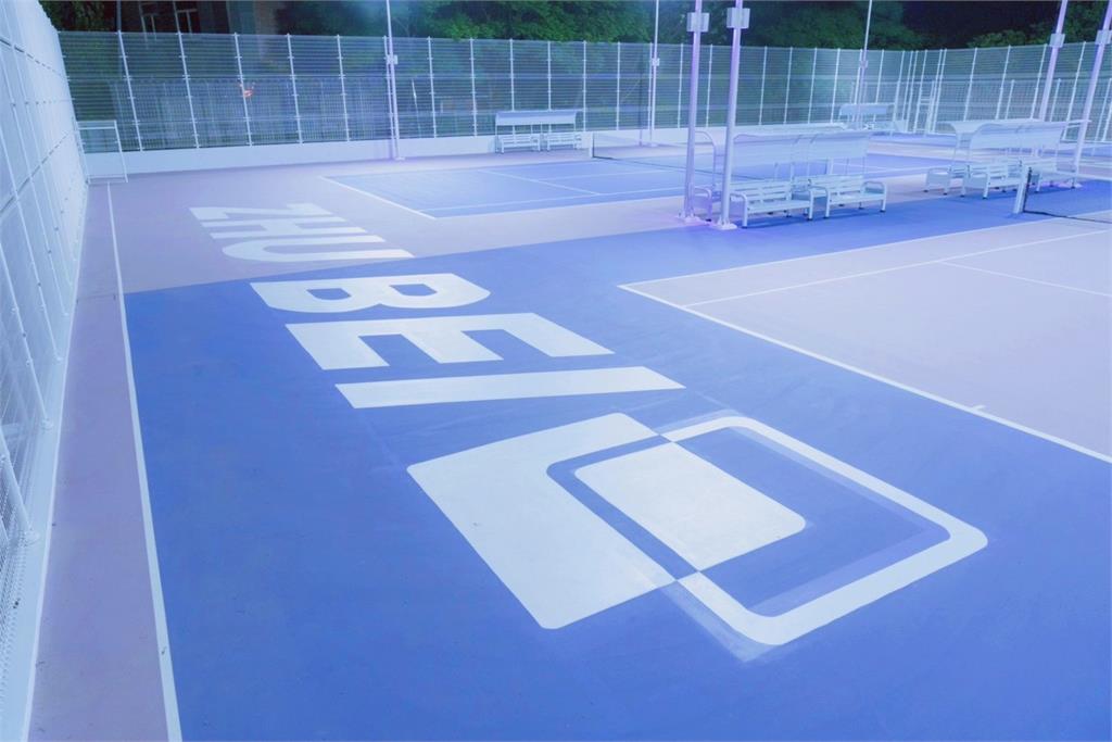 鄭朝方打造竹北專屬運動美學 星空紫網球暨匹克球場引全台球友朝聖