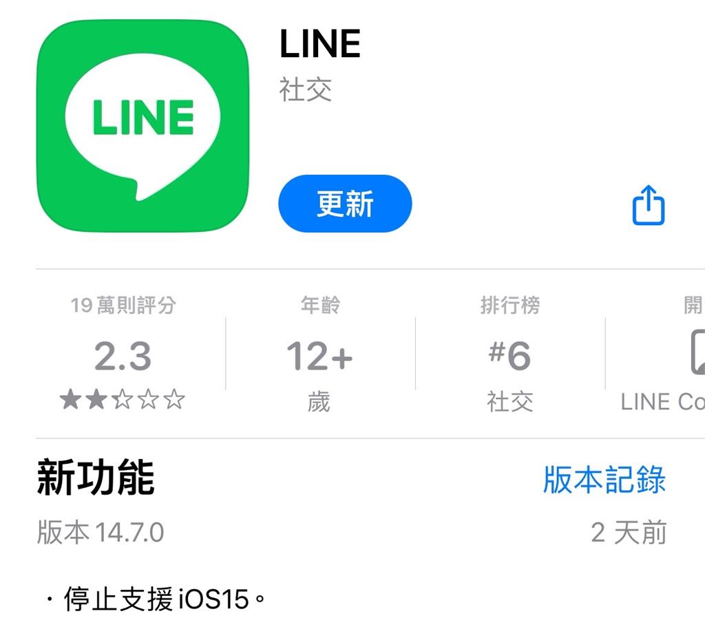 iPhone用戶注意!最新LINE「iOS這版本」功能無法使用了
