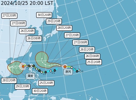 快新聞／潭美恐遇上康芮！雙颱路徑曝光　雨彈炸東北部