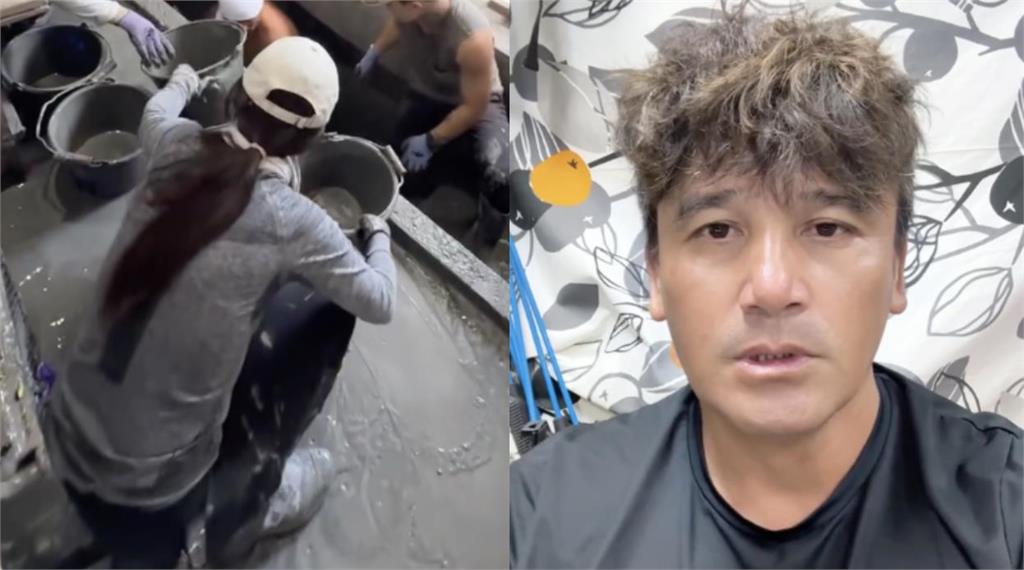 棒球(影)／鏟子「女超人」為災民清淤跌下樓摔斷手！前中職球星眼眶泛淚道感謝