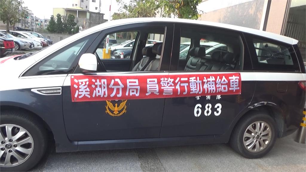 溪湖員警護進香交通勤務　「行動補給站」即時慰勞