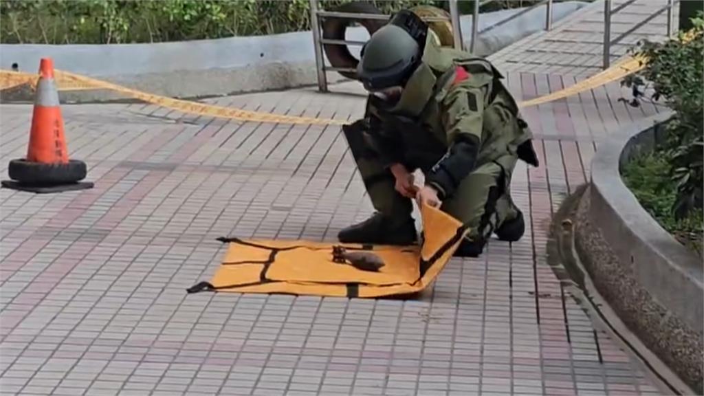 怎麼會在這?桃園社區驚見未爆彈 空彈體無安全疑慮