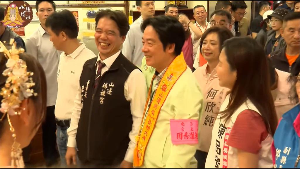 賴清德參與白沙屯媽祖起駕參香　「他」　　髮型如同總統胞弟