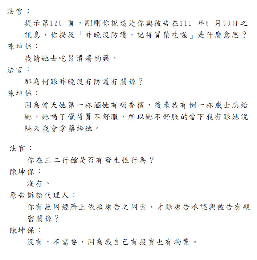 曾格爾稱沒做防護「是要吃胃藥」！元配深夜反擊66字：邪惡如魔鬼