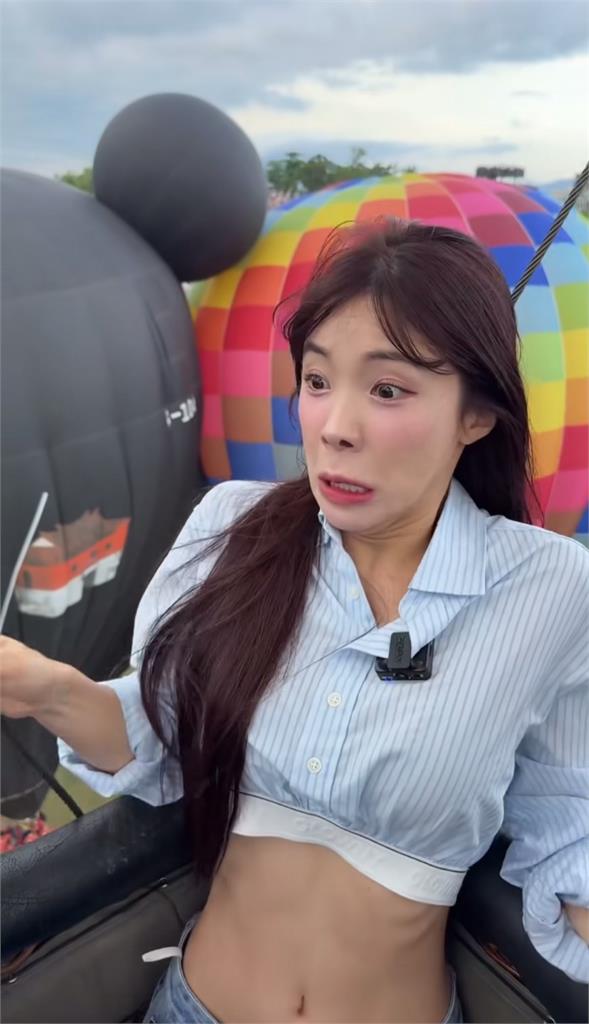 李多慧台東爽搭熱氣球！起飛後「表情管理出事」網笑歪：醜的好可愛