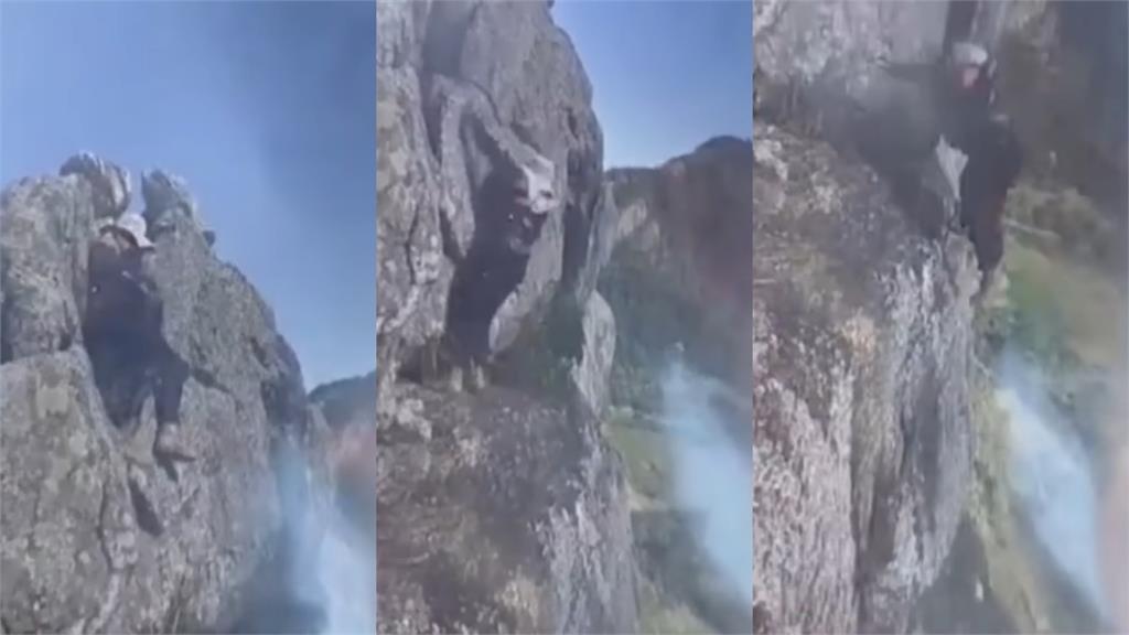 才喊「小心」下一秒失足！男子登山拍照失足墜亡　掙扎瞬間全被拍下
