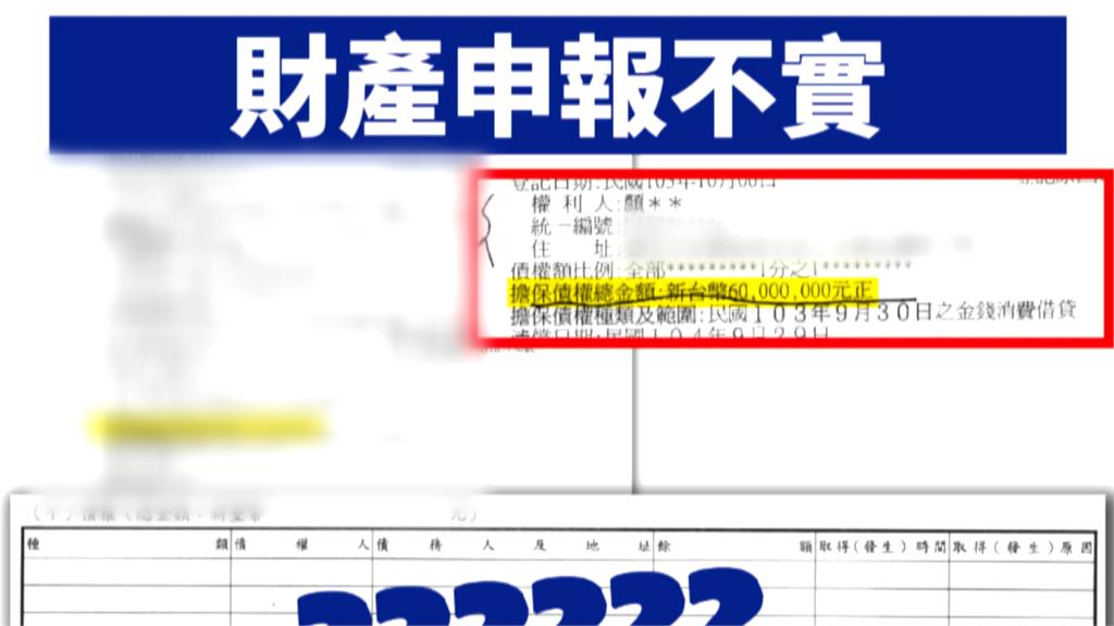 林靜儀檢舉疑未如實申報債權 顏寬恒回擊出示資料駁斥指控