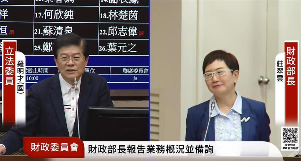 快新聞／藍委又來了！嗨喊「國家錢很多」應再次普發現金　財政部長反應曝光