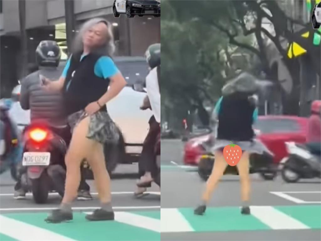 台中商場驚見「短裙熱舞長髮男」！一看竟是「前立委候選人」超狂畫面曝