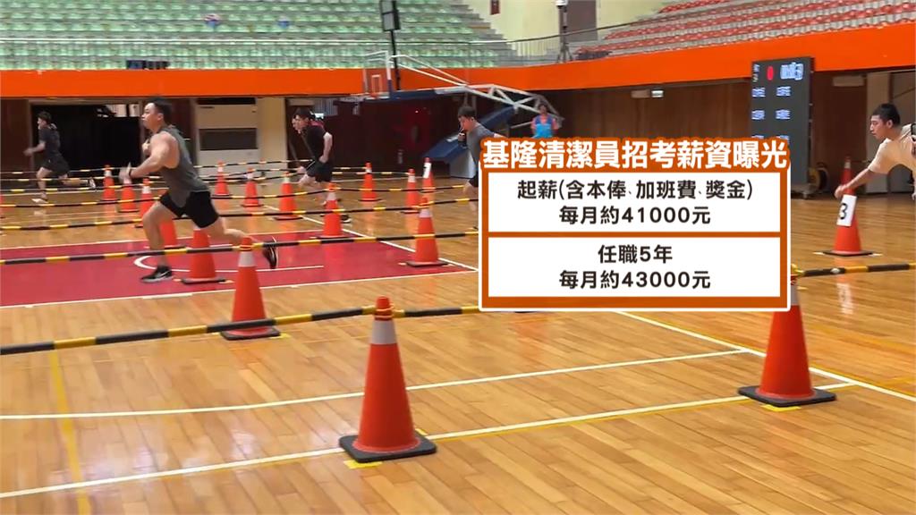 基隆731人招考清潔隊員　30公尺負重折返跑勝出才能筆試