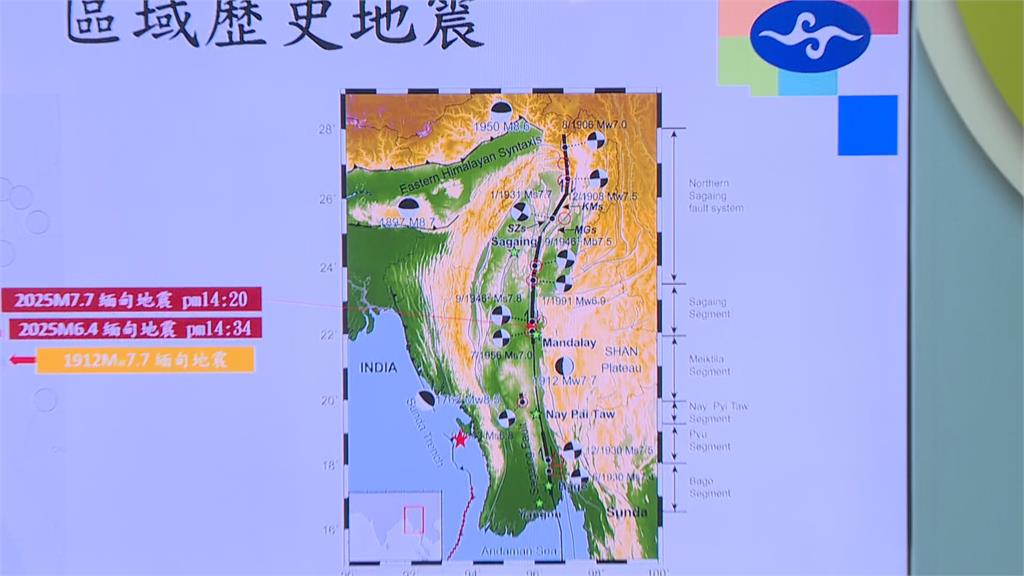 快新聞/緬甸強震台灣要小心?專家示警恐觸發規模6以上地震 氣象署這樣看