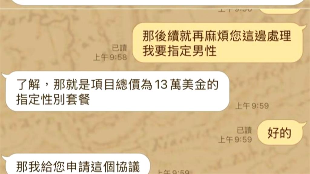 破跨國"訂製嬰兒"集團 每胎最高450萬 查出22台男委託