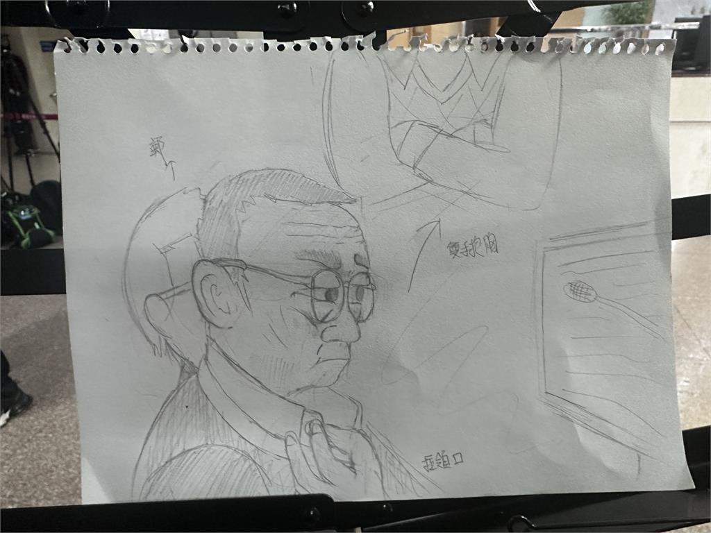 民視記者「柯文哲庭訊速寫」暴紅瘋傳!阿北掩面1表情太傳神…網笑:要加薪