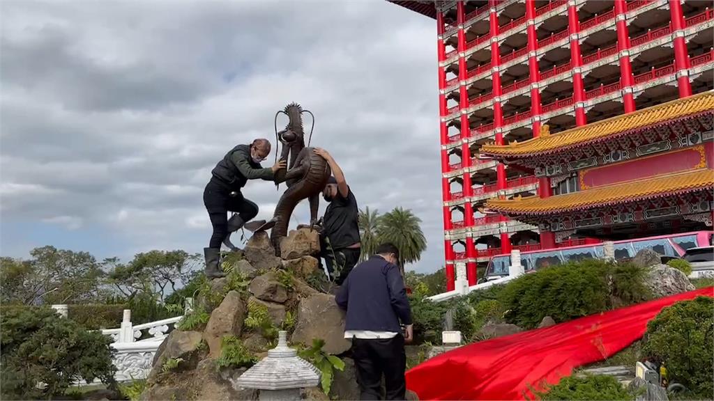 圓山大飯店還原1919年銅龍！　神社「神龍噴泉」揭幕