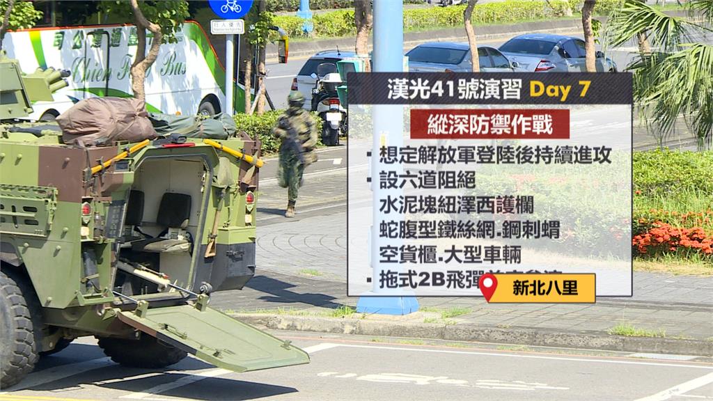 漢光41第七日! 國軍新北八里演練「縱深防禦」作戰