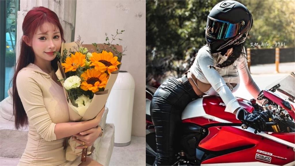 重機女神「坦克衣變形」殺進機車行!電動門突關「超兇大饅頭」被夾住 出事畫面瘋傳