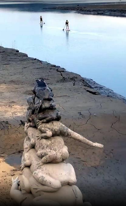 SUP又爆亂象!玩家擅闖日月潭「九蛙疊像」 日管處:最重可罰「6位數」
