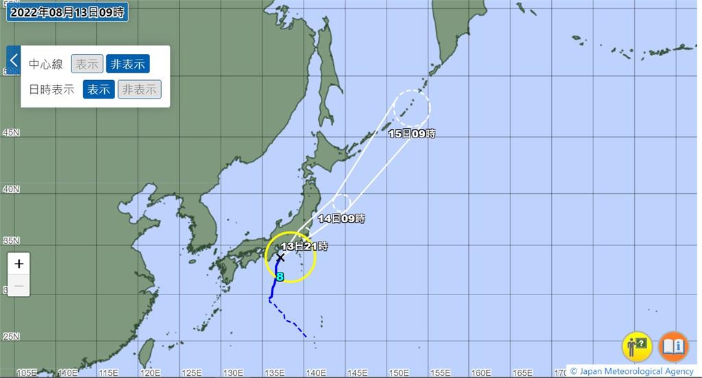 輕颱「米雷」將登陸日本！　鄭明典：很有威脅性的颱風