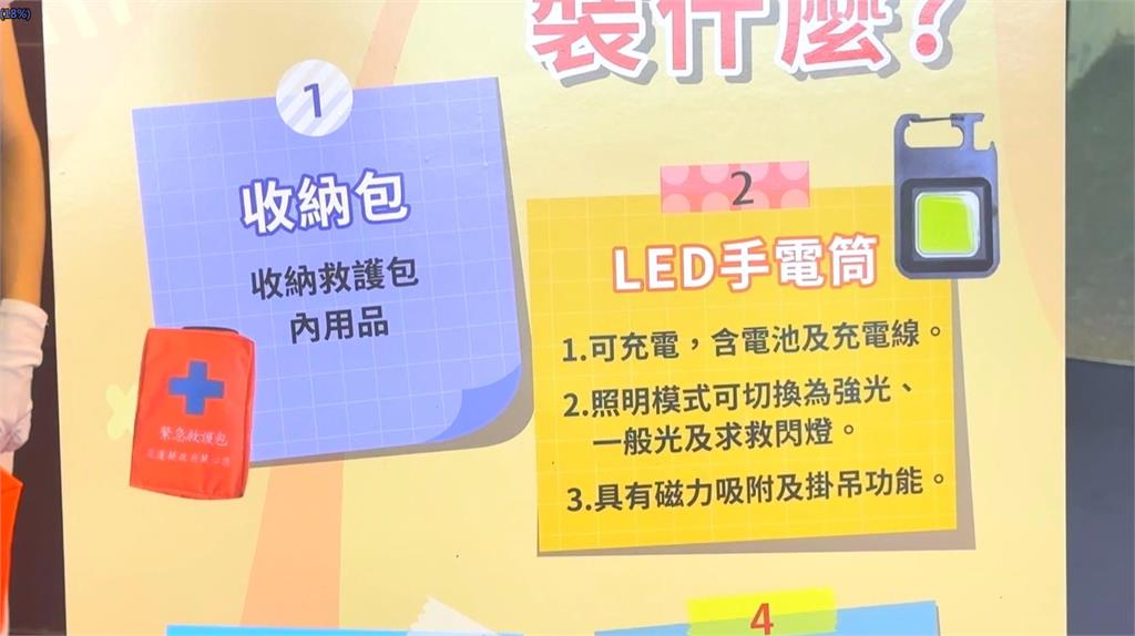 花蓮0元救難包手電筒「充電起火」 網酸:救難包變災難包