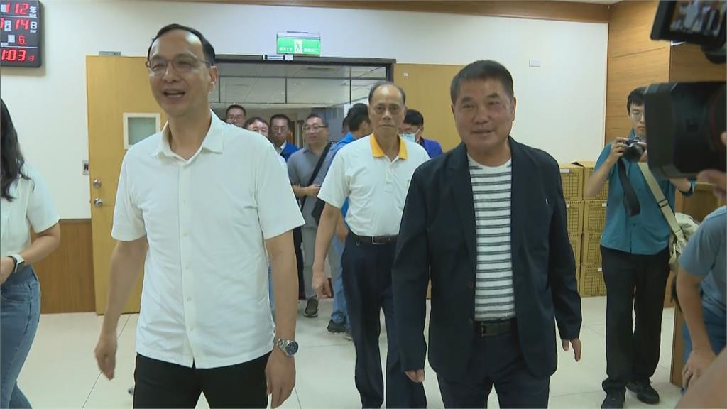 換侯雜音多力拚整合藍營 朱立倫拜會鍾東錦尋求支持
