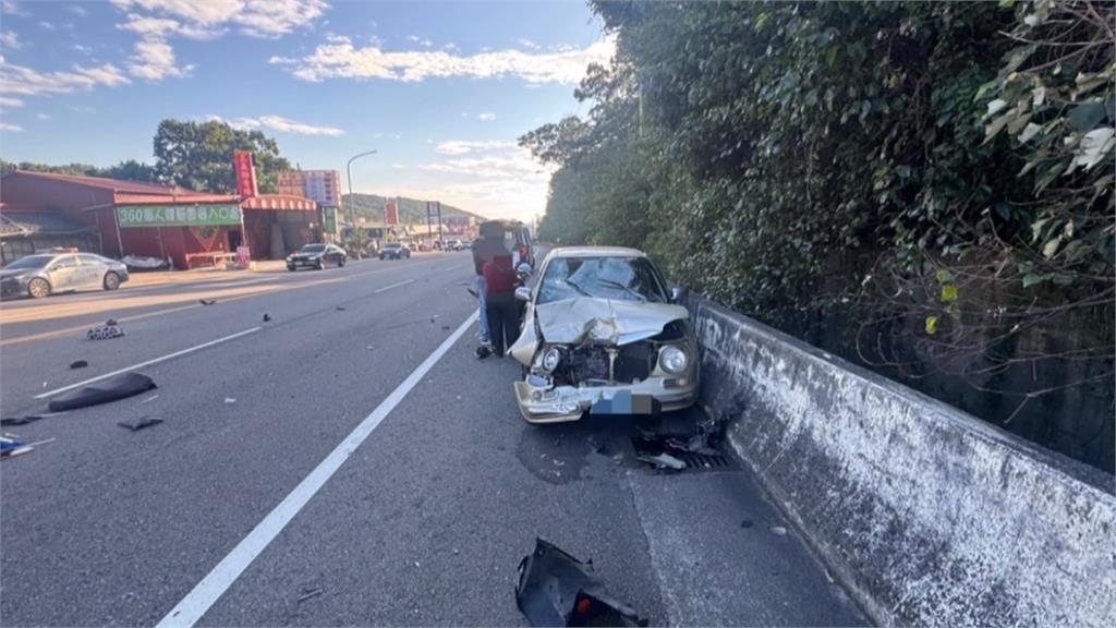 苗栗轎車逆向撞機車 女騎士送醫不治