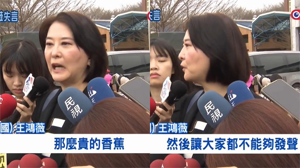 農民超痛心…王鴻薇怨香蕉「貴到像詐騙」被罵爆!反問:那麼貴不能發聲嗎?