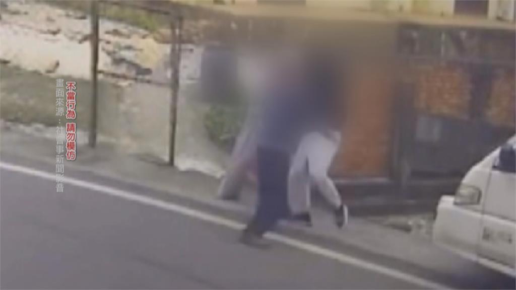 彰化田中大馬路格鬥! 倒垃圾突變暴力事件兩男互毆