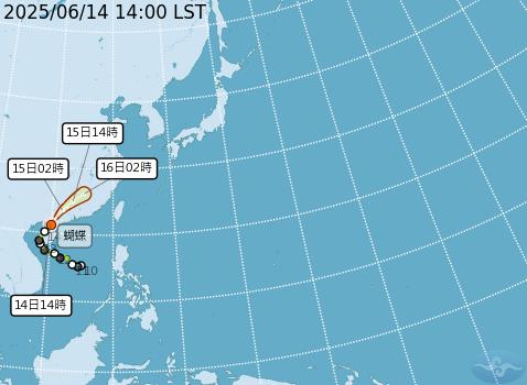 輕颱「蝴蝶」將登陸廣東對台無影響!專家曝未來一週「生成新颱風」機率