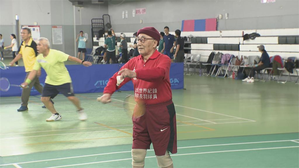 最高齡羽球選手! 104歲羽球老頑童參戰世壯運
