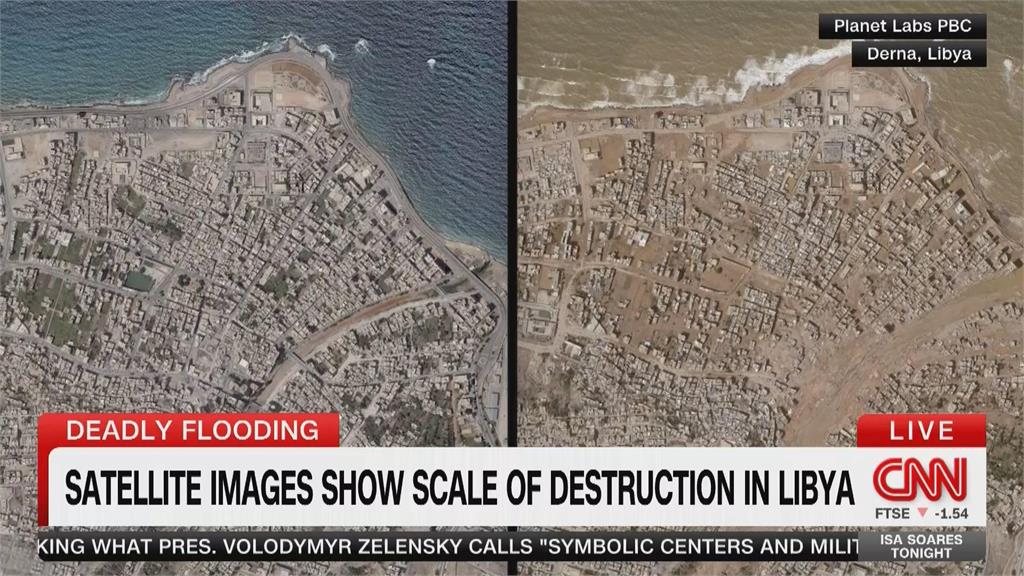 利比亞洪災死亡數恐破2萬人　災區屍橫遍野　當局開挖萬人塚
