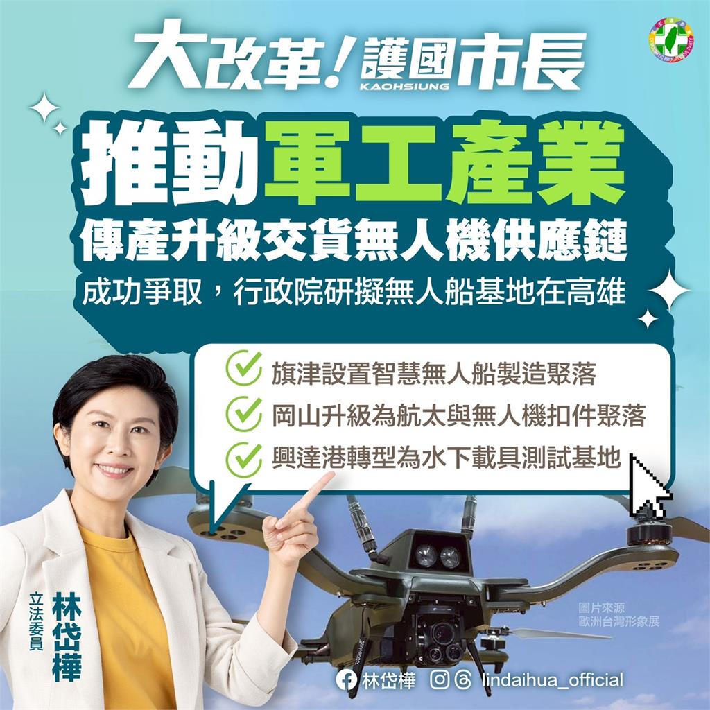 力拚經濟復甦傳產!林岱樺高雄打造護國產業