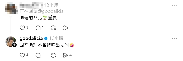 叫助理颱風天「肉身護植栽」畫面曝光！愛莉莎莎遭網嗆竟回：助理不會被吹出去