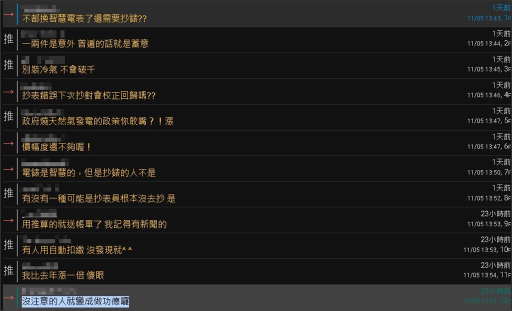 繳費前注意!再爆「台電失誤」竟多抄「1千度」網轟:電錶智慧但人呢