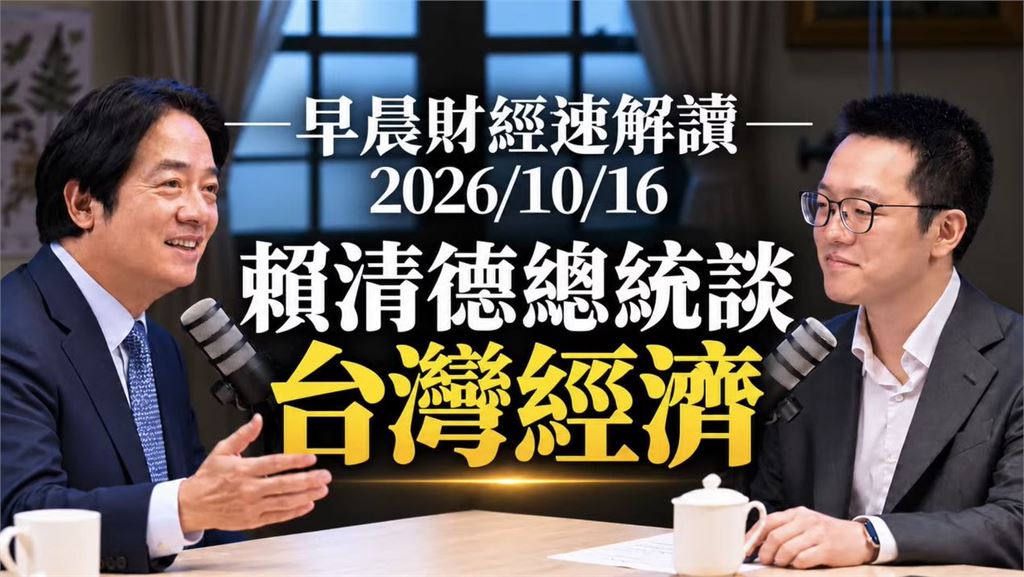快新聞／破天荒！醫師總統跨界聊財經　賴清德當面封游庭皓「財神爺」