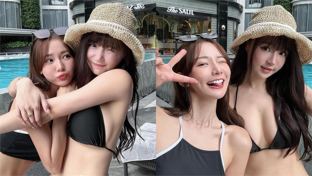 女神福利大放送!元元、林莎「暗黑比基尼」完美線條全露出 網看暈:愛了