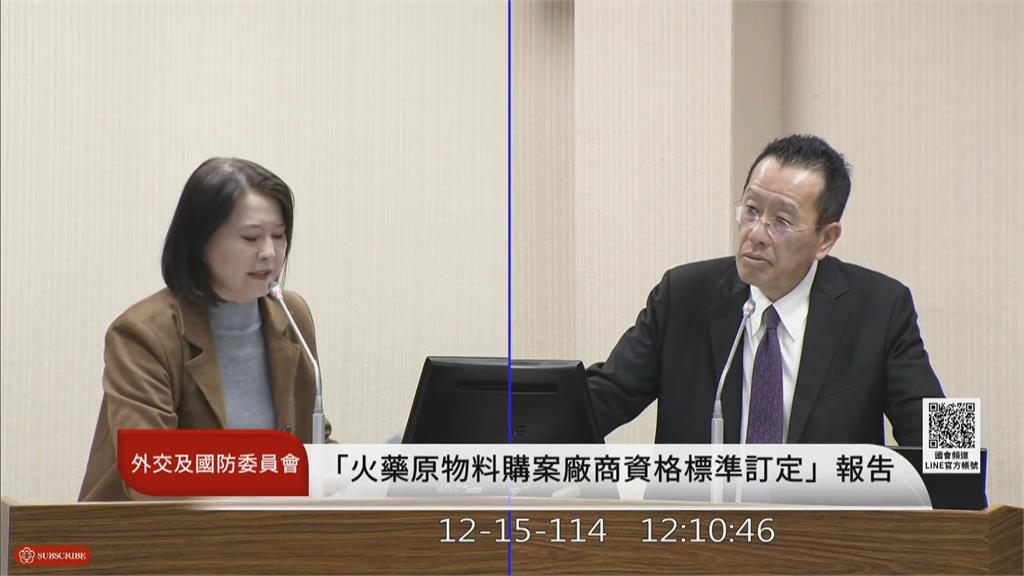 快新聞/國軍火藥標案遭疑「量身訂做」 顧立雄親揭2點回擊王鴻薇