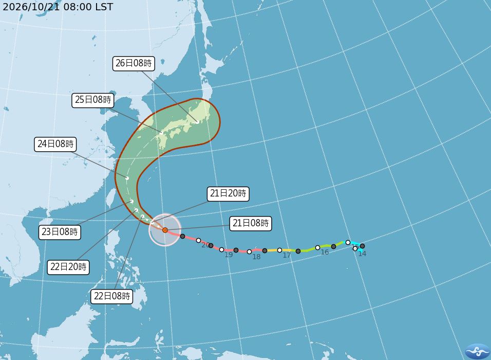 快新聞／強颱薔琵最新預測！專家示警「黃金36小時」雨勢最猛　這些地方恐迎大豪雨