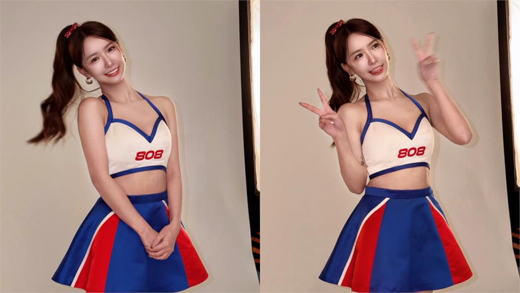 啦啦隊女神辣穿極短背心「解放中空」！一彎腰「大麻糬現形」她甜喊：看到了嗎