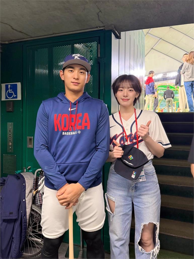 河智媛同框韓國隊長李政厚！網驚喊「兩人像失散兄妹」：到底該羨慕誰？