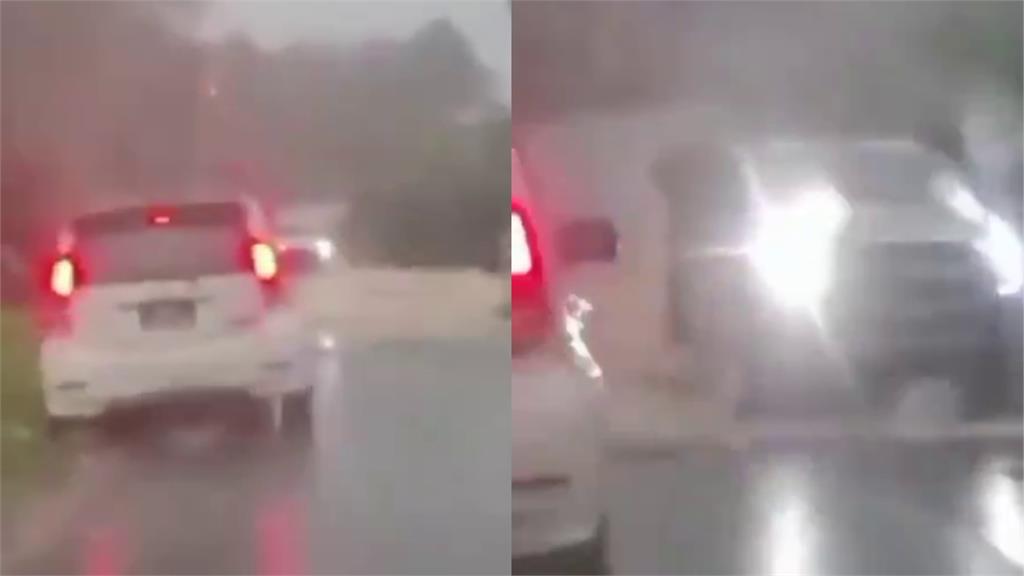 驚悚瞬間!馬國轎車涉險急流強行通過 下秒慘滅頂遭洪水沖走