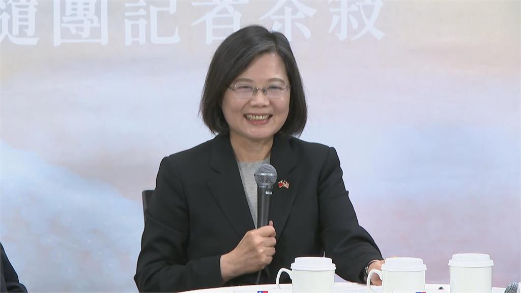 總統茶敘被問到「賴蕭配」 蕭美琴台下狂搖頭喊NO